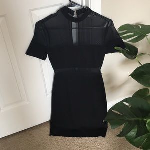 Open back little black dress